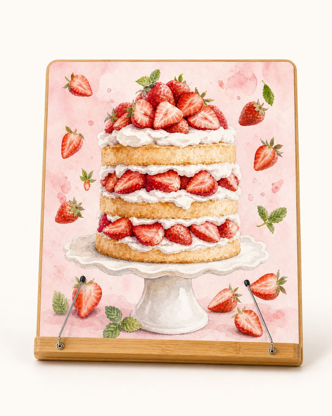 Strawberry Layer Cake Cookbook Stand, image 2
