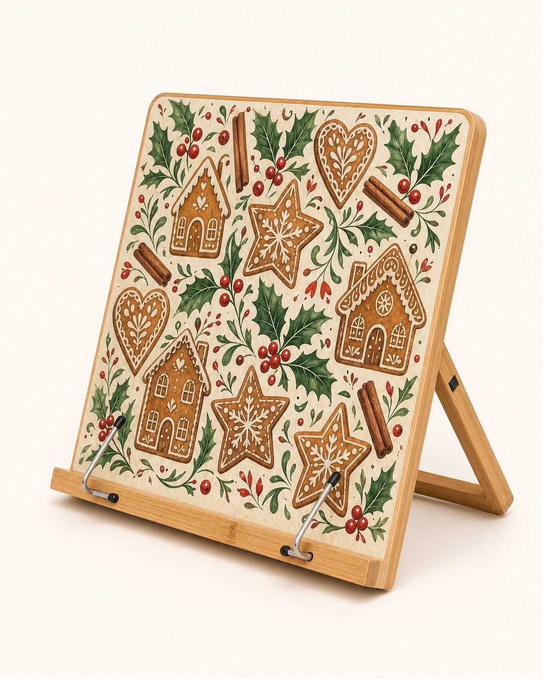Gingerbread Tin Cookbook Stand, image 3