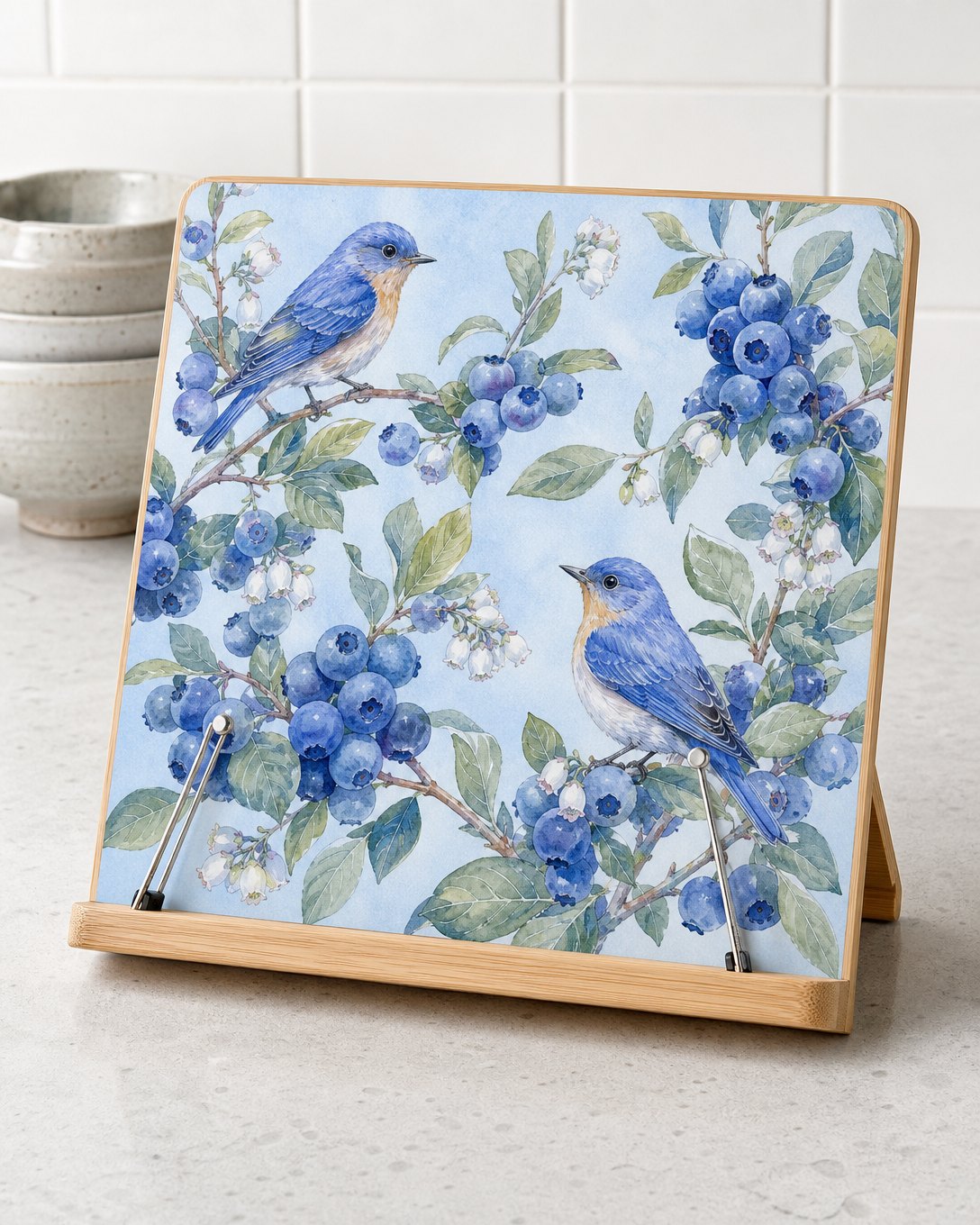 Blueberry Patch Cookbook Stand, image 1
