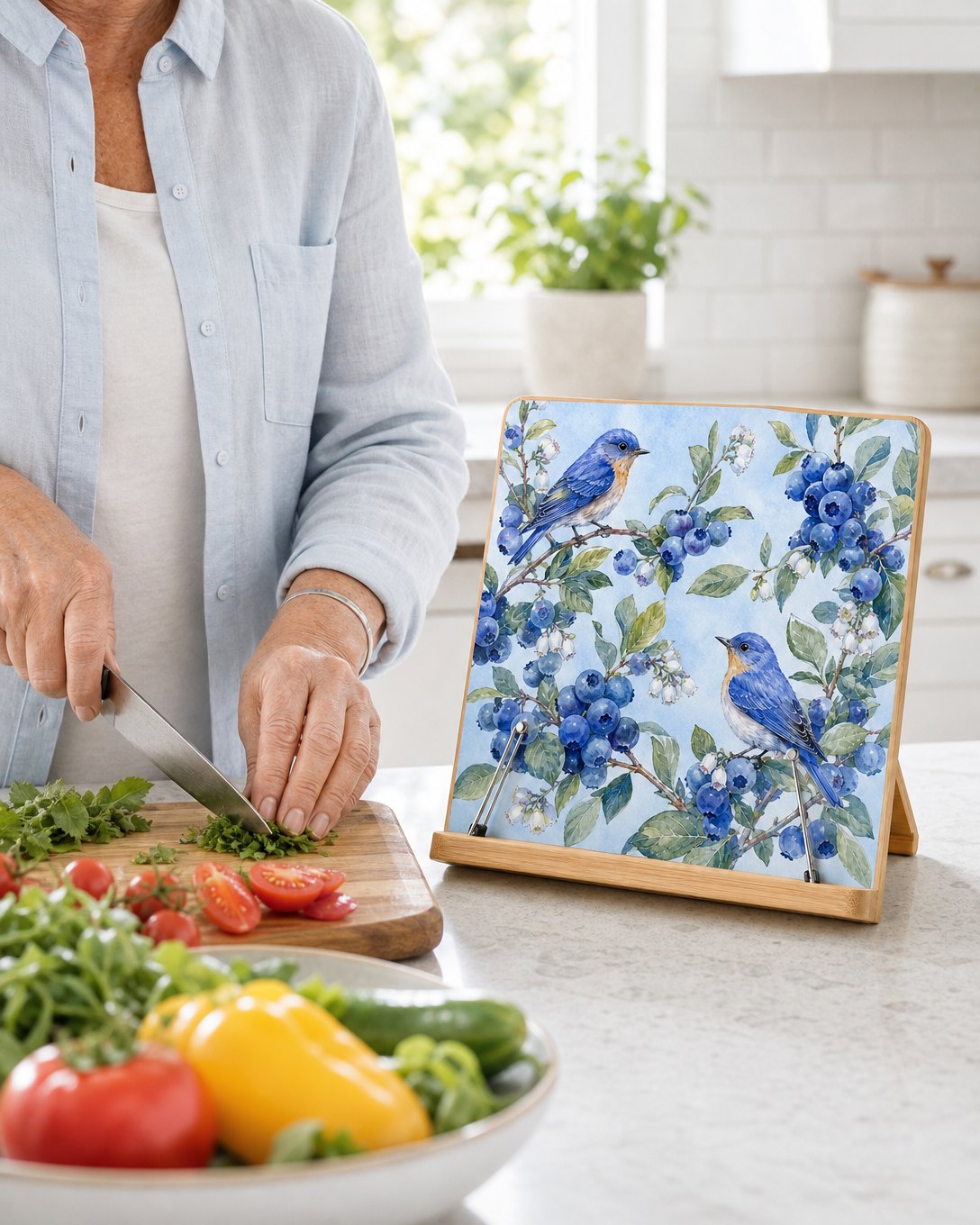 Blueberry Patch Cookbook Stand, image 5