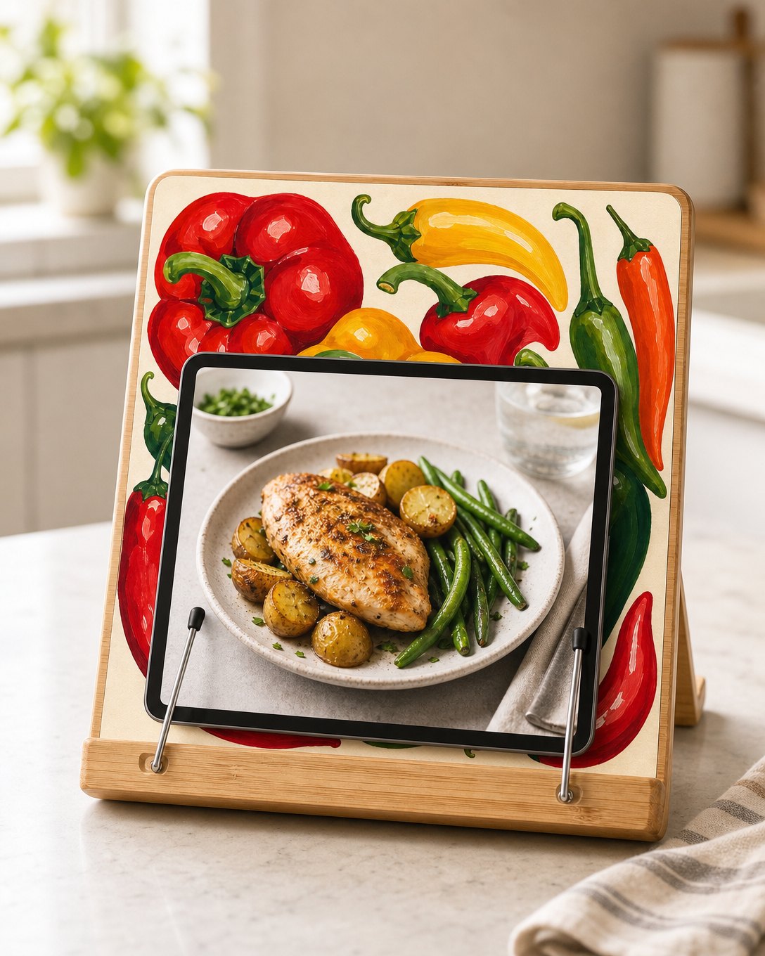 Market Peppers Cookbook Stand, image 4