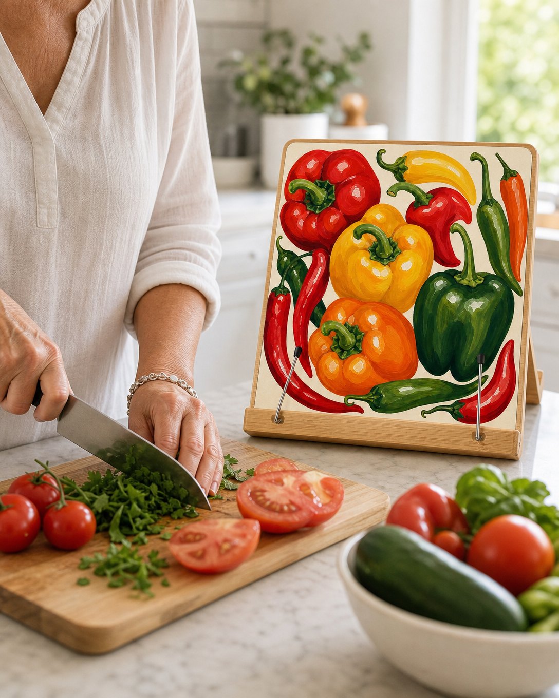 Market Peppers Cookbook Stand, image 5