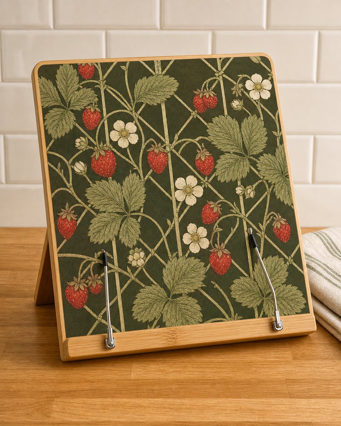 Strawberry Trellis Cookbook Stand, image 1