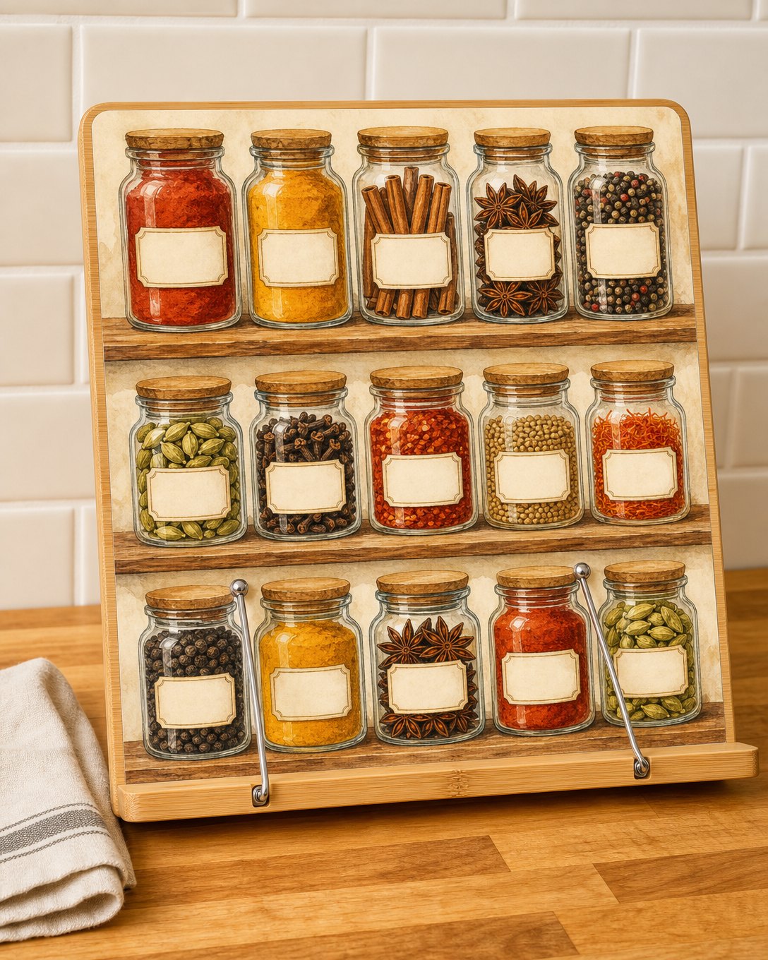 Spice Shelf Cookbook Stand, image 1