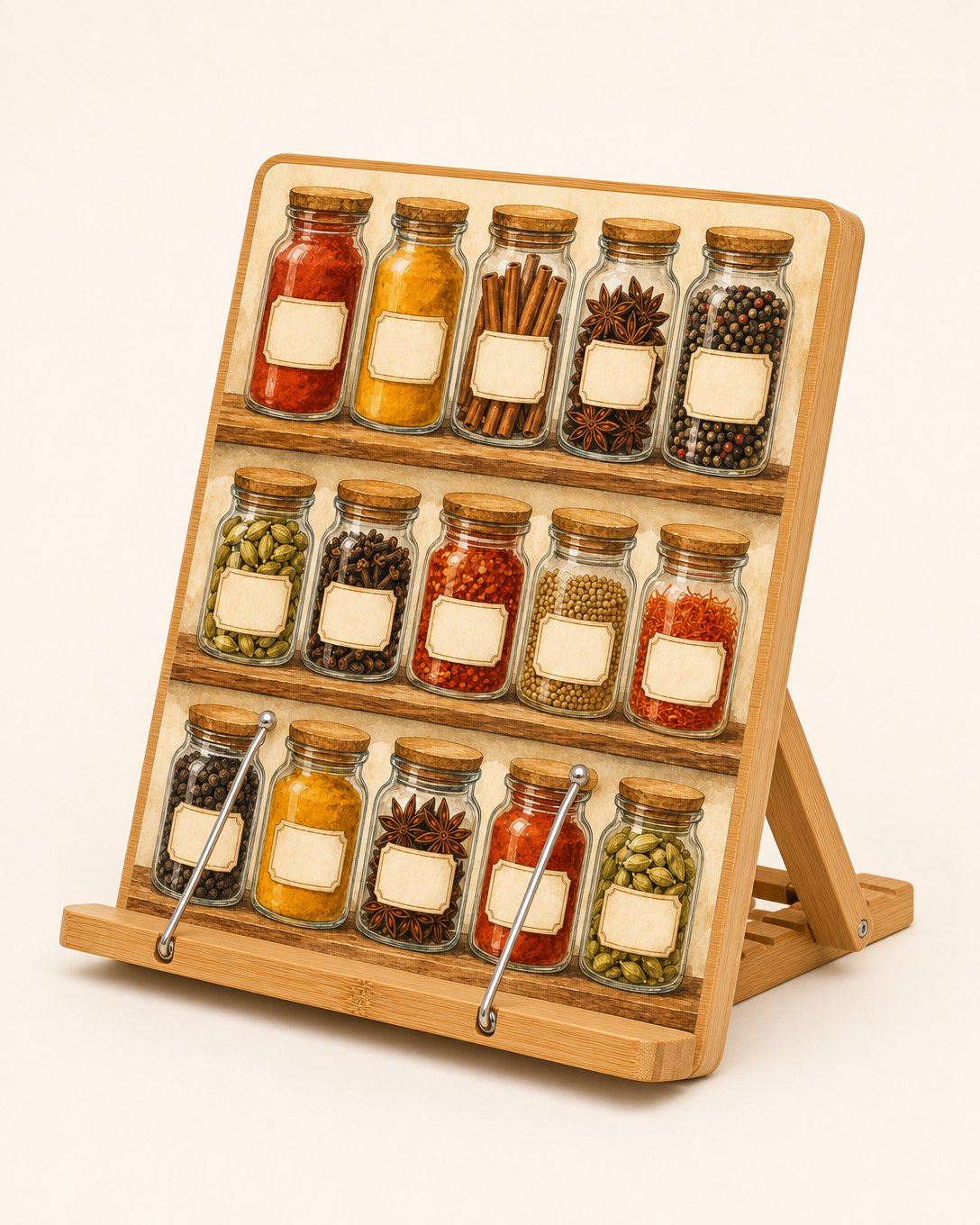 Spice Shelf Cookbook Stand, image 3