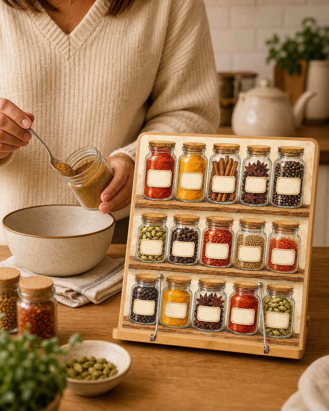 Spice Shelf Cookbook Stand, image 5