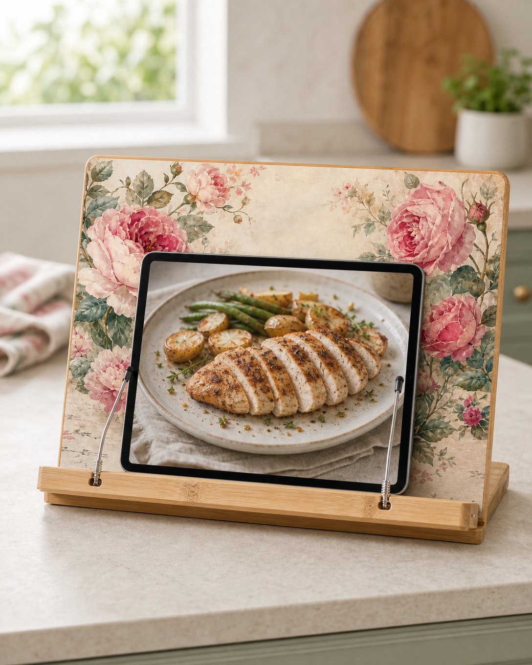 Teatime Chintz Cookbook Stand, image 4