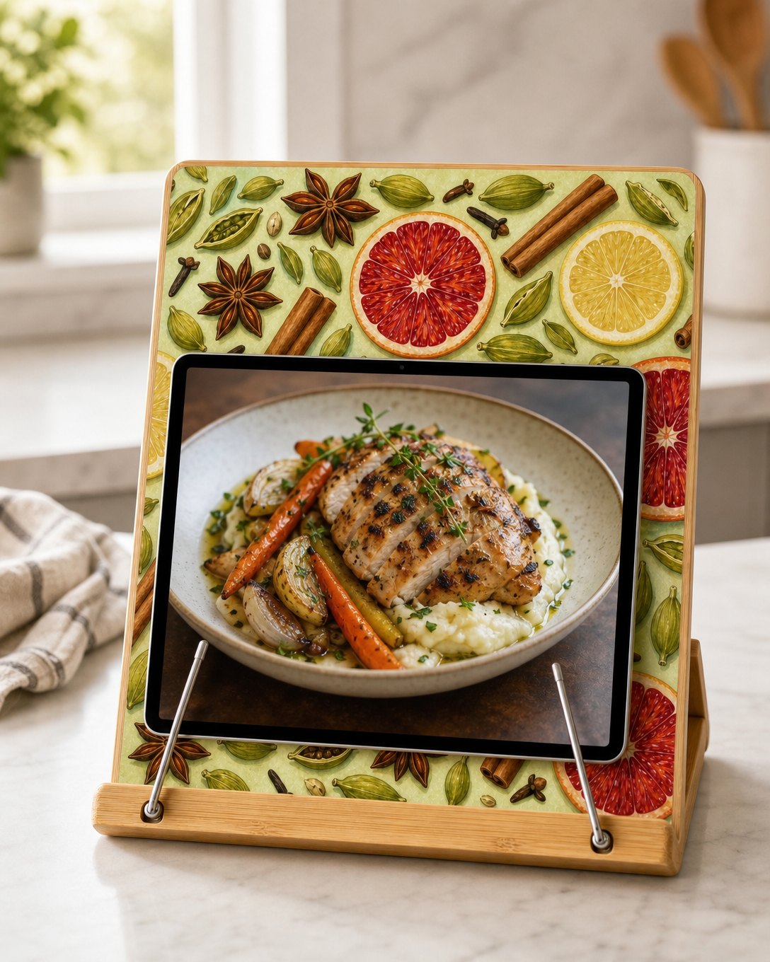 Cardamom and Citrus Cookbook Stand, image 4