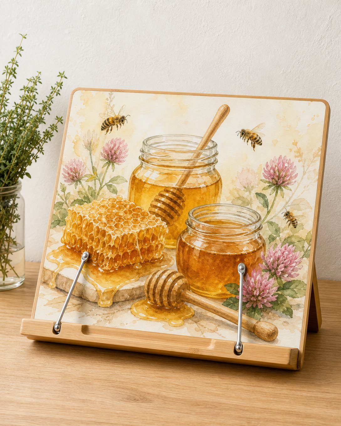 Honey Pantry Cookbook Stand, image 1
