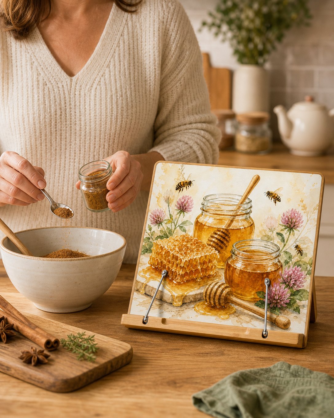 Honey Pantry Cookbook Stand, image 5